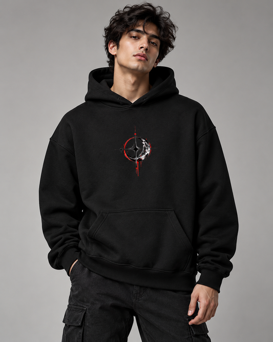 Red Moon Phantom Graphic Hoodie
